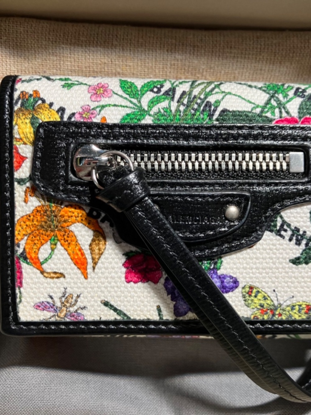 Authentic Gucci Flora Logo Balenciaga Hacker Project Neo Classic Wallet Rare - Picture 12 of 14